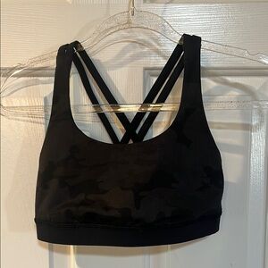 lululemon athletica Black Camo Sports Bra